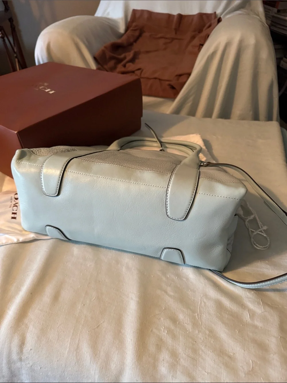 Coach pebbled leather